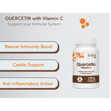 Quercetin 250mg/ 60 capsules/ with vitamin C and Citrus Bioflavonoids