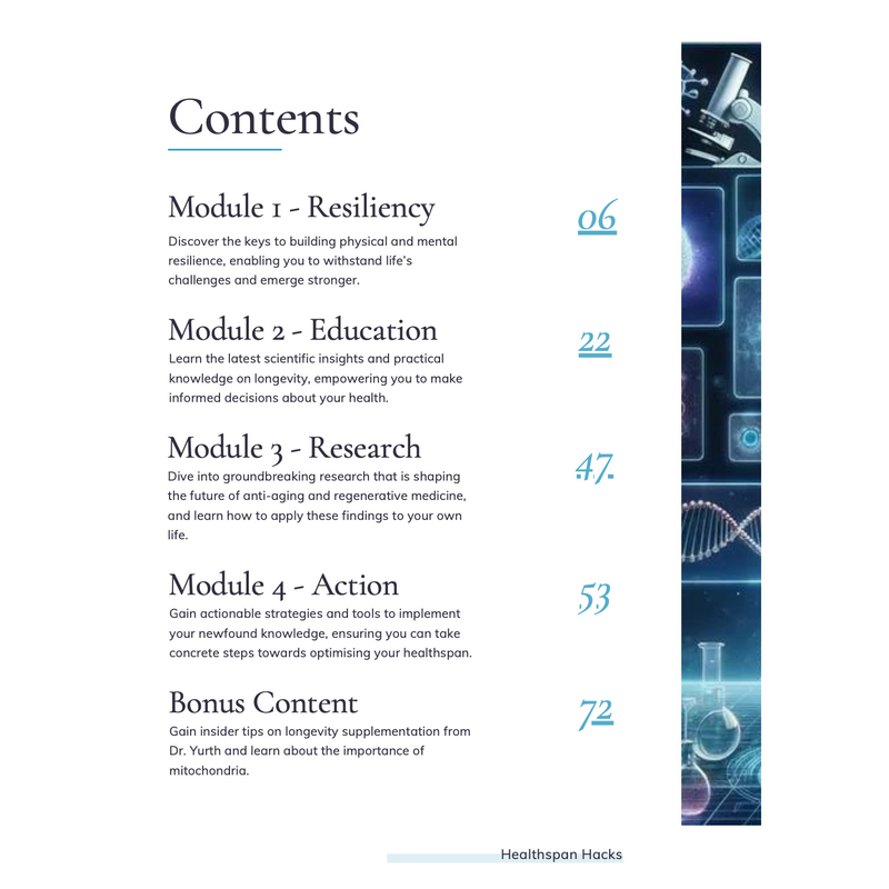 Healthspan Hacks Course
