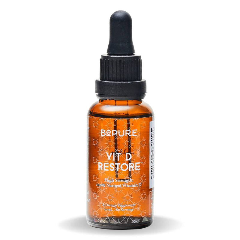 BePure Vitamin D Restore for immune system strength, bone health, and mood support