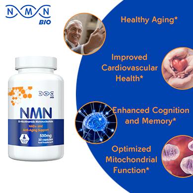 6 Bottles | NMN (beta Nicotinamide Mononucleotide) 500mg Capsules | 30 Capsules