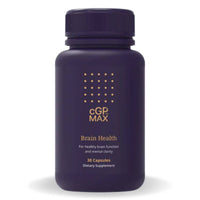 CGP Max Brain Health single bottle supplement for memory, focus, and cognitive performance support
