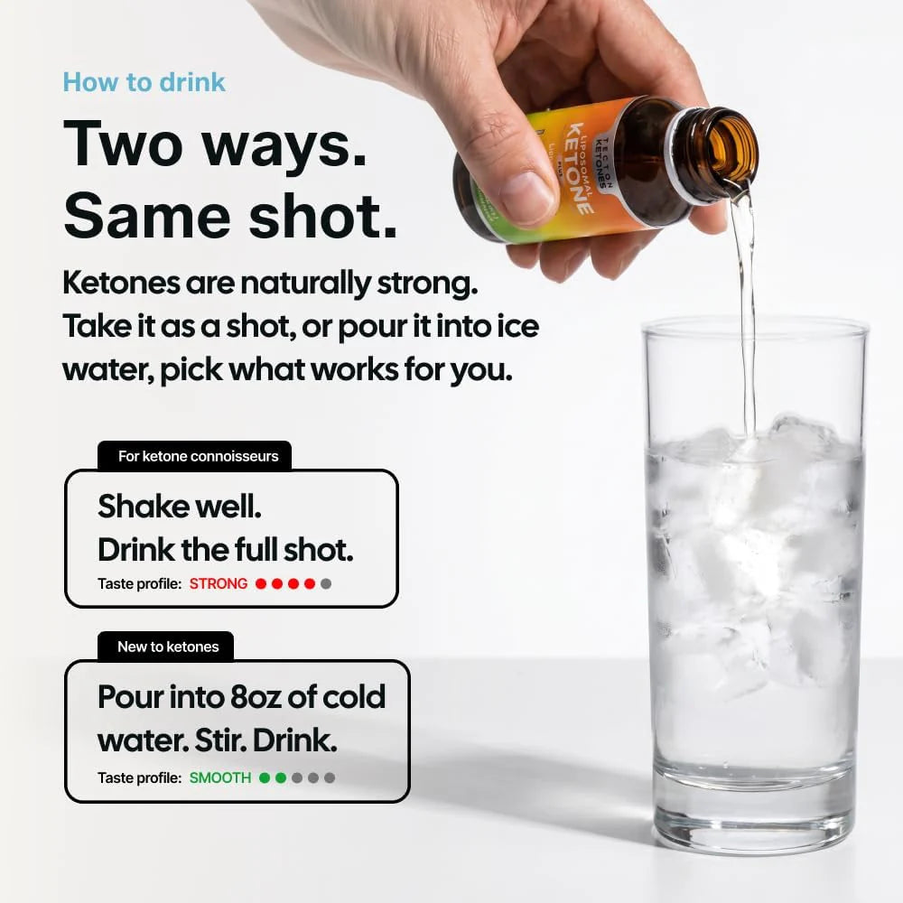 Tecton Ketones - hand pouring into glass of water 
