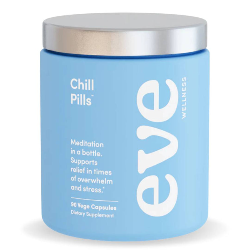 Chill Pills by Eve Wellness, 90 capsules for stress relief, mood balance, and restful sleep support