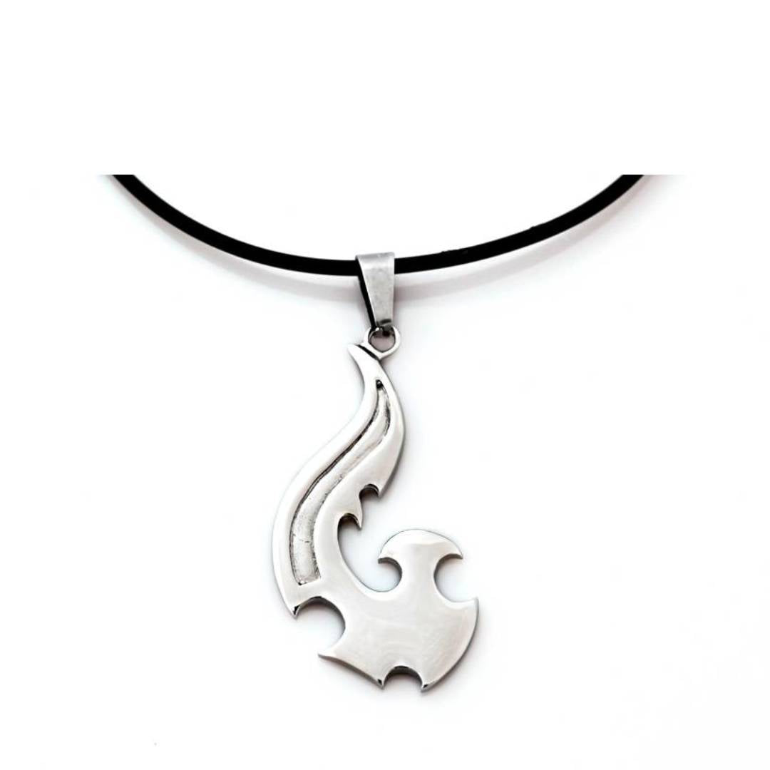 Lisa Tamati Hei Matau necklace – silver fish hook pendant symbolizing strength, prosperity, and safe travels