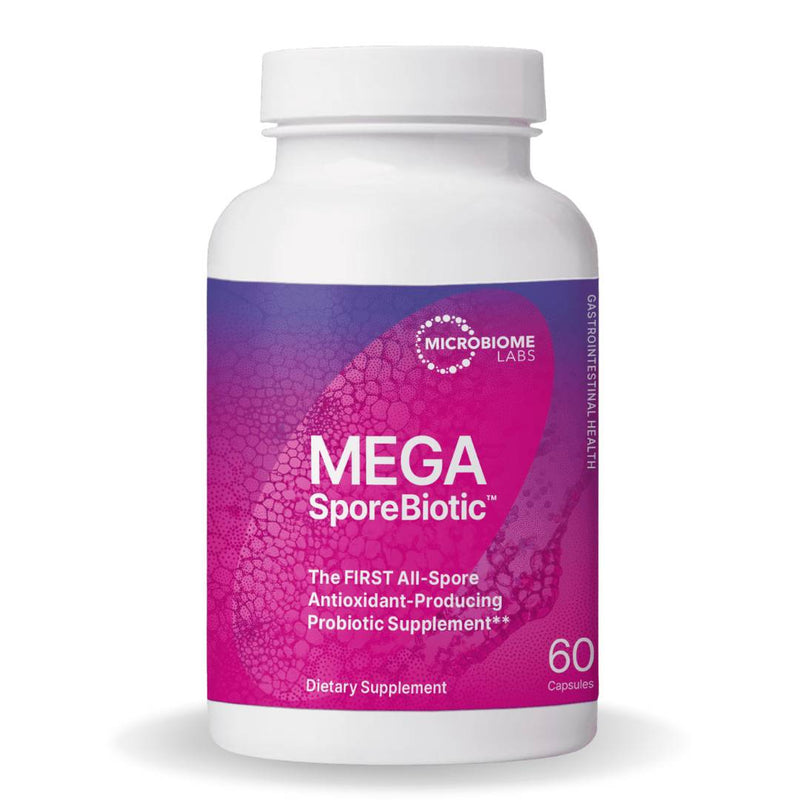 MegaSporeBiotic by Microbiome Labs, 60 capsules of spore-based probiotics for gut barrier integrity, microbial diversity, and microbiome support