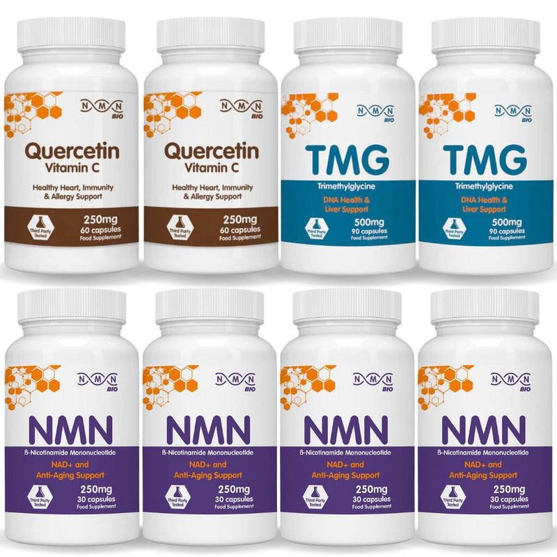 NMNBio Longevity Advanced Pack – enhanced support with NMN, TMG, and Quercetin