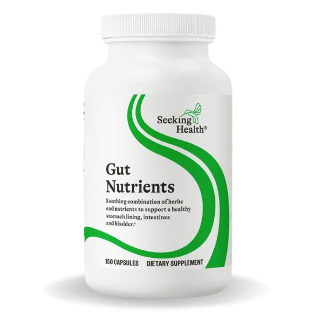Gut Nutrients by Seeking Health, 150 capsules to support digestion, gut lining repair, and overall intestinal health