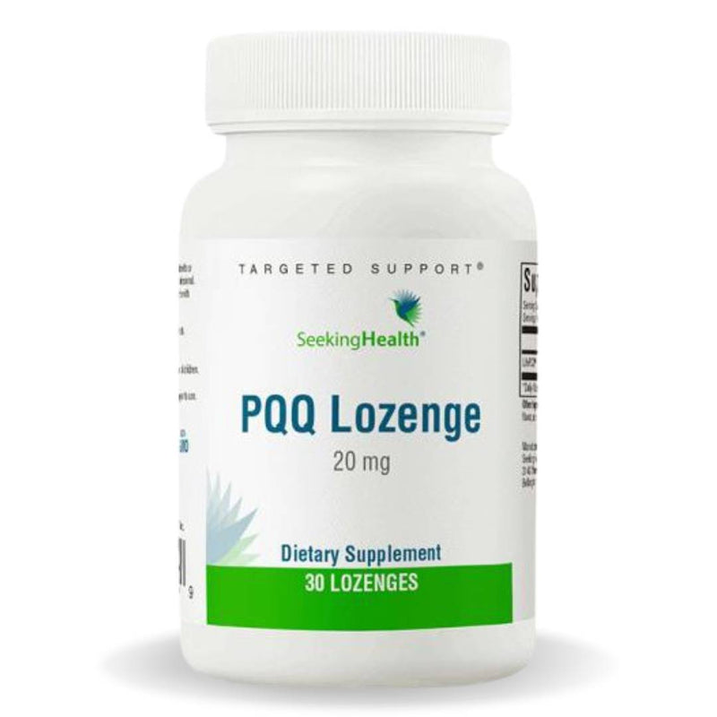 PQQ Lozenges by Seeking Health for mitochondrial function, brain health, and energy metabolism