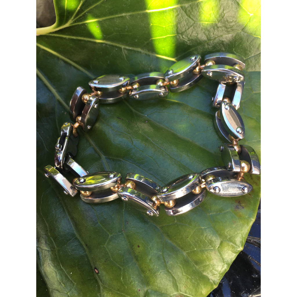 Stainless Steel Bike Chain Bracelet