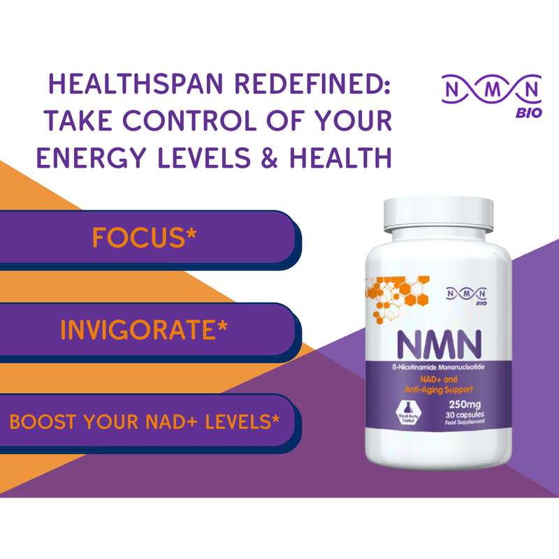 NMN (beta Nicotinamide Mononucleotide) 250mg | 30 capsules